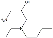 1-amino-3-[butyl(ethyl)amino]propan-2-ol Struktur