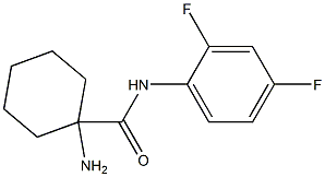 1-amino-N-(2,4-difluorophenyl)cyclohexanecarboxamide Struktur