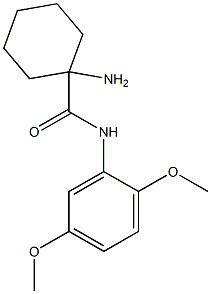 1-amino-N-(2,5-dimethoxyphenyl)cyclohexanecarboxamide Struktur