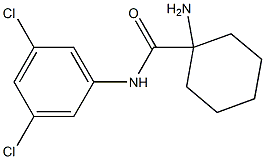 1-amino-N-(3,5-dichlorophenyl)cyclohexane-1-carboxamide Struktur