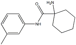 1-amino-N-(3-methylphenyl)cyclohexanecarboxamide Struktur