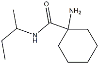 1-amino-N-(sec-butyl)cyclohexanecarboxamide Struktur