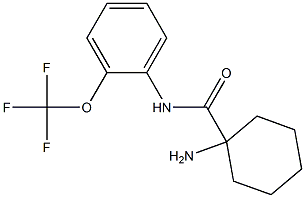 1-amino-N-[2-(trifluoromethoxy)phenyl]cyclohexane-1-carboxamide Struktur