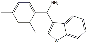 1-benzothiophen-3-yl(2,4-dimethylphenyl)methanamine Struktur