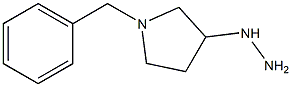 1-benzyl-3-hydrazinylpyrrolidine Struktur