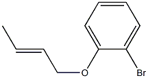 1-bromo-2-[(2E)-but-2-enyloxy]benzene Struktur