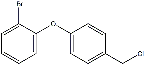 1-bromo-2-[4-(chloromethyl)phenoxy]benzene Struktur