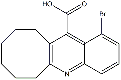 1-bromo-6H,7H,8H,9H,10H,11H-cycloocta[b]quinoline-12-carboxylic acid Struktur