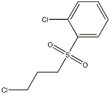 1-chloro-2-[(3-chloropropyl)sulfonyl]benzene Struktur