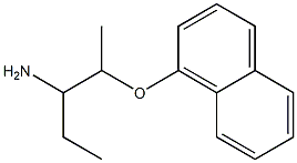 1-ethyl-2-(1-naphthyloxy)propylamine Struktur