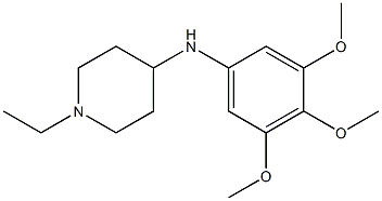 1-ethyl-N-(3,4,5-trimethoxyphenyl)piperidin-4-amine Struktur