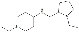 1-ethyl-N-[(1-ethylpyrrolidin-2-yl)methyl]piperidin-4-amine Struktur