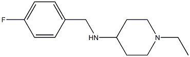 1-ethyl-N-[(4-fluorophenyl)methyl]piperidin-4-amine Struktur