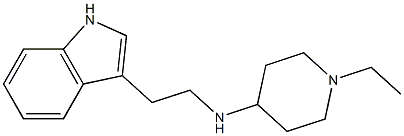 1-ethyl-N-[2-(1H-indol-3-yl)ethyl]piperidin-4-amine Struktur