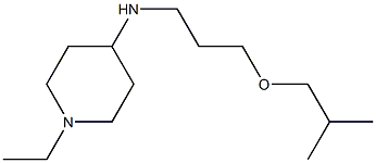 1-ethyl-N-[3-(2-methylpropoxy)propyl]piperidin-4-amine Struktur