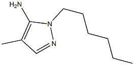 1-hexyl-4-methyl-1H-pyrazol-5-amine Struktur