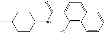 1-hydroxy-N-(4-methylcyclohexyl)naphthalene-2-carboxamide Struktur