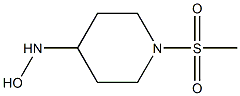 1-methanesulfonylpiperidine-4-hydroxylamine Struktur