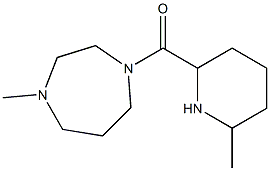 1-methyl-4-[(6-methylpiperidin-2-yl)carbonyl]-1,4-diazepane Struktur