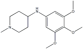 1-methyl-N-(3,4,5-trimethoxyphenyl)piperidin-4-amine Struktur