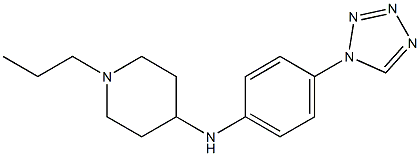 1-propyl-N-[4-(1H-1,2,3,4-tetrazol-1-yl)phenyl]piperidin-4-amine Struktur