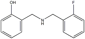 2-({[(2-fluorophenyl)methyl]amino}methyl)phenol Struktur