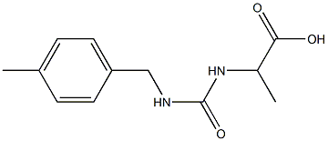 2-({[(4-methylbenzyl)amino]carbonyl}amino)propanoic acid Struktur