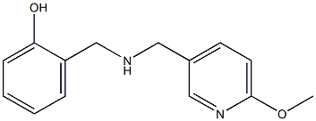 2-({[(6-methoxypyridin-3-yl)methyl]amino}methyl)phenol Struktur