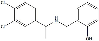 2-({[1-(3,4-dichlorophenyl)ethyl]amino}methyl)phenol Struktur