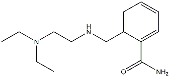 2-({[2-(diethylamino)ethyl]amino}methyl)benzamide Struktur