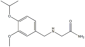 2-({[3-methoxy-4-(propan-2-yloxy)phenyl]methyl}amino)acetamide Struktur