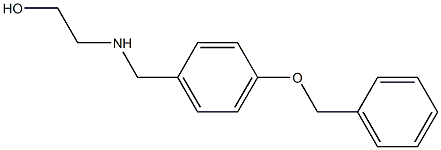 2-({[4-(benzyloxy)phenyl]methyl}amino)ethan-1-ol Struktur