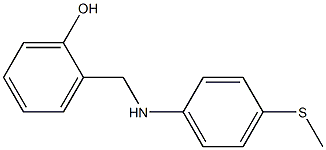 2-({[4-(methylsulfanyl)phenyl]amino}methyl)phenol Struktur