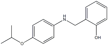 2-({[4-(propan-2-yloxy)phenyl]amino}methyl)phenol Struktur