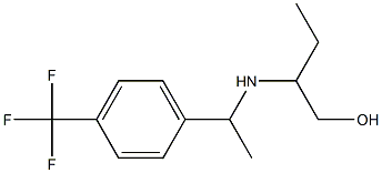 2-({1-[4-(trifluoromethyl)phenyl]ethyl}amino)butan-1-ol Struktur