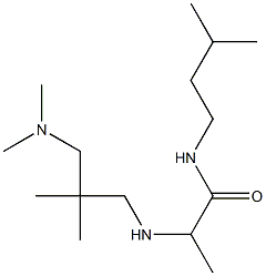 2-({2-[(dimethylamino)methyl]-2-methylpropyl}amino)-N-(3-methylbutyl)propanamide Struktur