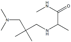 2-({2-[(dimethylamino)methyl]-2-methylpropyl}amino)-N-methylpropanamide Struktur