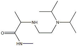 2-({2-[bis(propan-2-yl)amino]ethyl}amino)-N-methylpropanamide Struktur