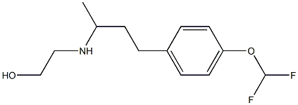 2-({4-[4-(difluoromethoxy)phenyl]butan-2-yl}amino)ethan-1-ol Struktur