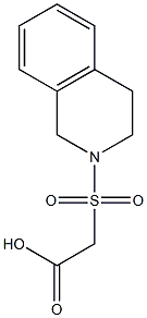 2-(1,2,3,4-tetrahydroisoquinoline-2-sulfonyl)acetic acid Struktur