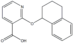 2-(1,2,3,4-tetrahydronaphthalen-1-yloxy)pyridine-3-carboxylic acid Struktur