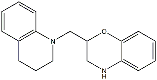 2-(1,2,3,4-tetrahydroquinolin-1-ylmethyl)-3,4-dihydro-2H-1,4-benzoxazine Struktur