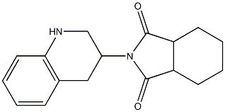 2-(1,2,3,4-tetrahydroquinolin-3-yl)hexahydro-1H-isoindole-1,3(2H)-dione Struktur