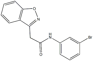 2-(1,2-benzisoxazol-3-yl)-N-(3-bromophenyl)acetamide Struktur