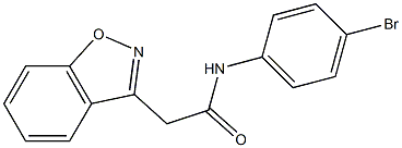 2-(1,2-benzisoxazol-3-yl)-N-(4-bromophenyl)acetamide Struktur