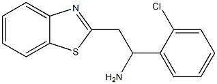 2-(1,3-benzothiazol-2-yl)-1-(2-chlorophenyl)ethan-1-amine Struktur