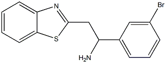 2-(1,3-benzothiazol-2-yl)-1-(3-bromophenyl)ethan-1-amine Struktur