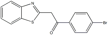 2-(1,3-benzothiazol-2-yl)-1-(4-bromophenyl)ethan-1-one Struktur