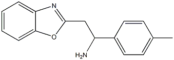 2-(1,3-benzoxazol-2-yl)-1-(4-methylphenyl)ethan-1-amine Struktur