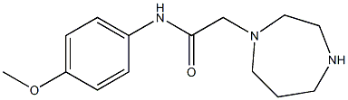 2-(1,4-diazepan-1-yl)-N-(4-methoxyphenyl)acetamide Struktur